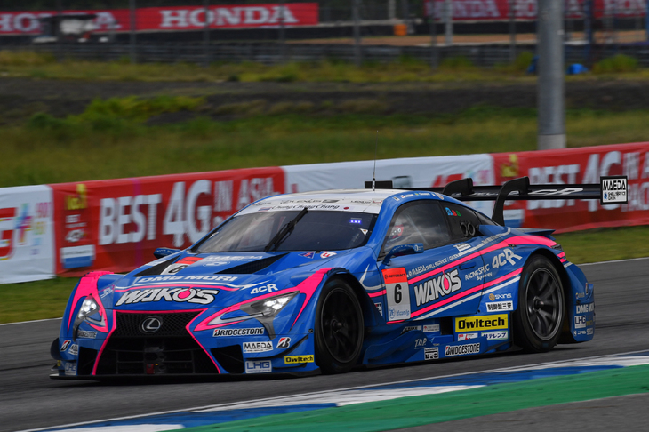 予選11位からスタートしたNo.6 WAKO'S 4CR LC500（大嶋和也／F.ローゼンクヴィスト）は、最終的に2位表彰台を獲得した。