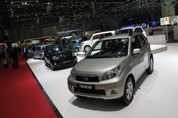 2011年のジュネーブショーにて。同ショーへのダイハツの出展は、これが最後となった。