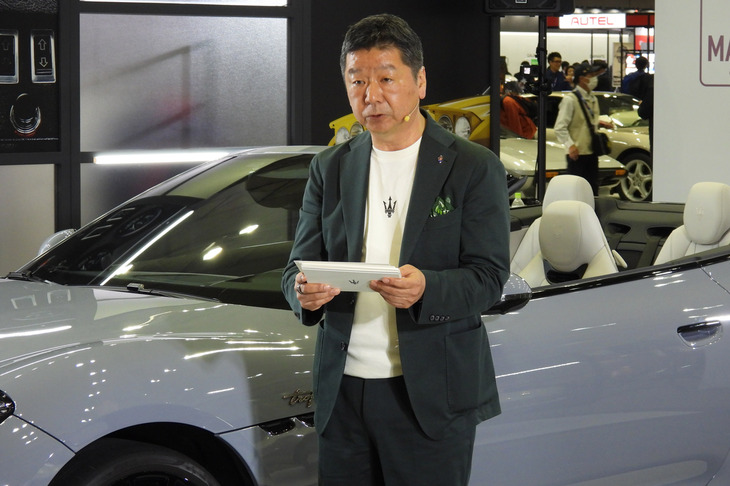 木村隆之社長は大のクラシックカー好きであり、彼が社長に就任してからは、マセラティは毎年欠かさず「オートモビル カウンシル」に出展している。