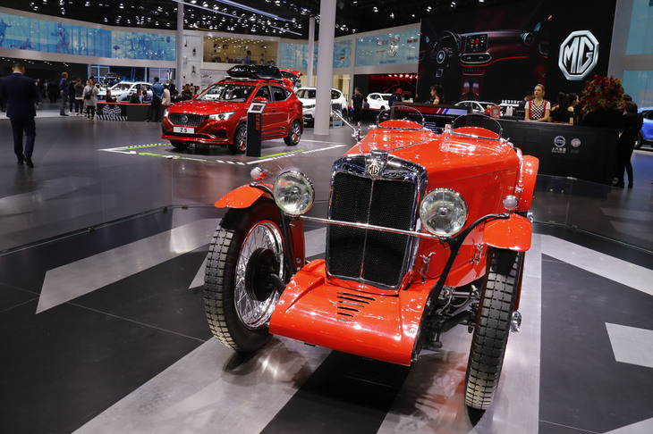 SAICは、MGブランドのヘリテージを強調してきた。2019年の上海モーターショーでは、1930年代の「MG Jタイプ」も展示した。