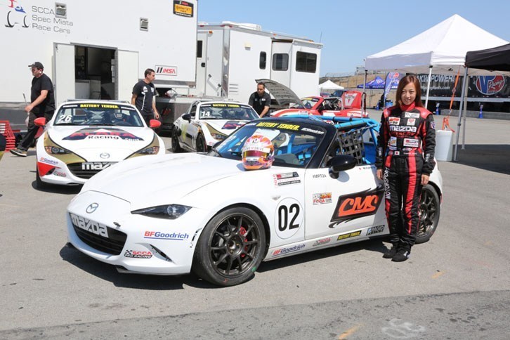 もうひとりの日本代表ドライバー、北平絵奈美（きたひら えなみ）選手（22）。2015～2016年のマツダ・ウィメン・イン・モータースポーツ・プロジェクト（MWIN）のメンバー。