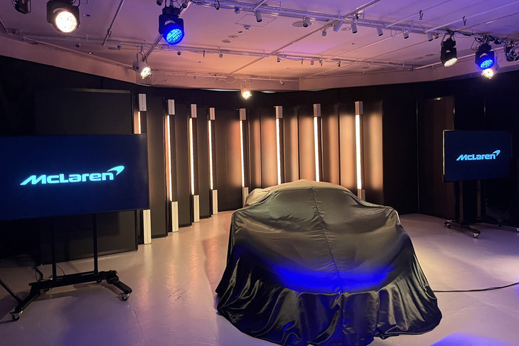 東京・渋谷で開催された「マクラーレンW1」の日本発表イベントの様子。