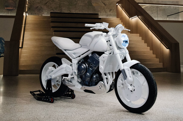 「トライアンフ・トライデント」のデザインプロトタイプ。