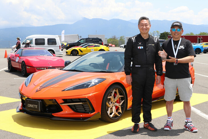 来場者の投票による「コンクールデレガンス」で1位に輝いたのが、写真のオレンジの「C8コルベット」だ。アルミホイールをはじめとした、オーナーこだわりのカスタムが評価されたもよう。上位3台が表彰されたが、いずれもコルベットだった。