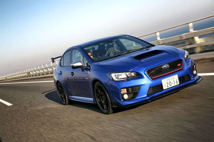 「スバルWRX S4 tS」は、吸音スポンジ付きのタイヤを装着。高級車にふさわしい静粛性も追求されている。