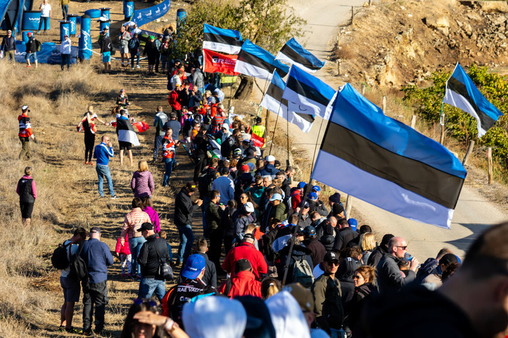 ……このでっかいエストニア国旗を持ってくるだけでも大変だと思うんですけどね。