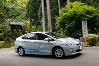 里美にある泉福寺にて。樹齢300年とも言われる、みごとなシダレザクラで知られる。