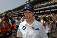 ロバート・クビサの代役に抜擢されたBMWザウバーのセバスチャン・ヴェッテル。19歳の彼は初レースを8位でフィニッシュし、最年少ポイントスコアラーとなった。（写真＝BMW）