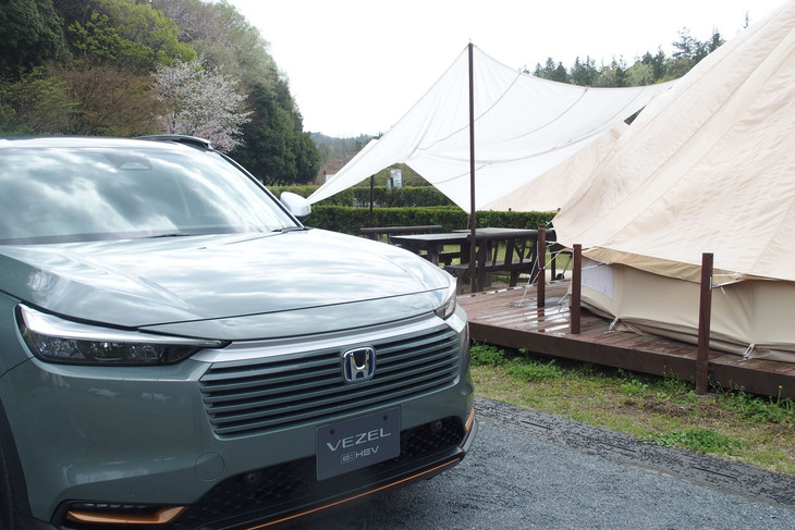 ホンダ・ヴェゼルe：HEV X HuNTパッケージ（フロントビュー）