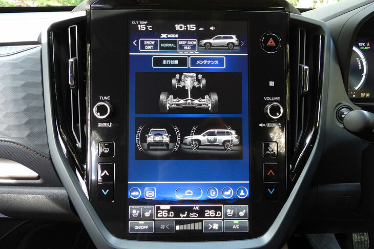 スバル・フォレスター プレミアムS：HEV EX（11.6インチセンターインフォメーションディスプレイ）