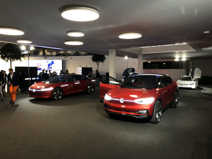 フォルクスワーゲンの電動車「I.D.」シリーズ。