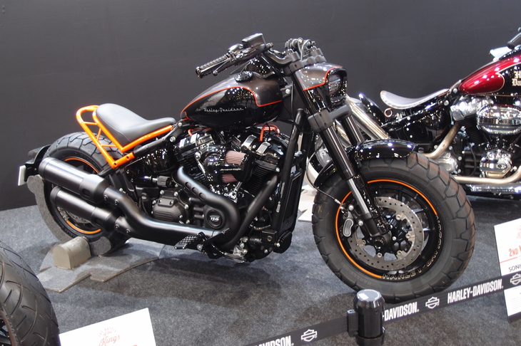 ハーレーダビッドソンのカスタムコンテスト「THE BATTLE OF THE KINGS」の2位入賞車「SONIC BOBBER」。
