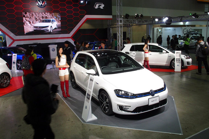 フォルクスワーゲンブースの様子。