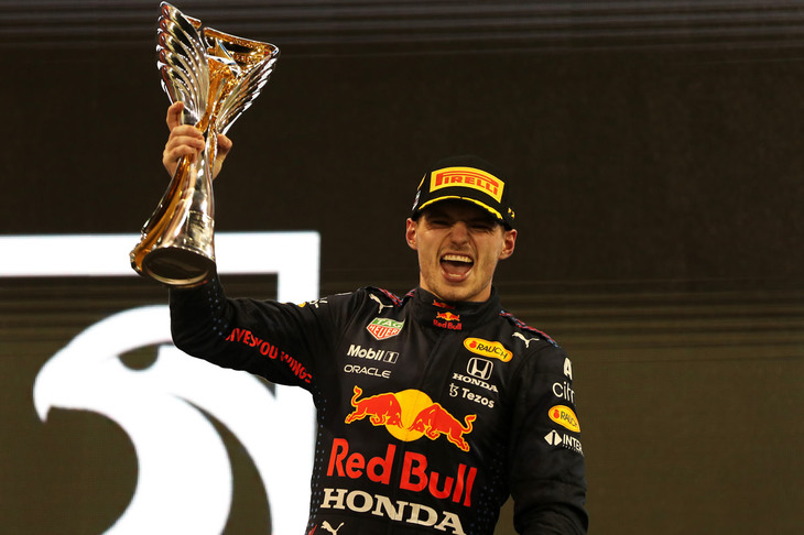 F1最終戦アブダビGPを制したレッドブルのマックス・フェルスタッペン（写真）。ファイナルラップでの劇的な逆転で見事ワールドチャンピオンの称号を勝ち取った。（Photo=Getty Images / Red Bull Content Pool）