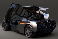 巻頭を飾る「T.50」。リアに配された個性的なファンをはじめ、この一台に込められた思想と技術を解説しています。（photo：ゴードン・マレー・オートモーティブ）