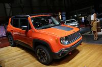 ジープのニューモデル「レネゲード」。2014年3月、ジュネーブショーで。