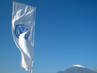 絶好の行楽日和に恵まれ、このとおり富士山もバッチリ見える。