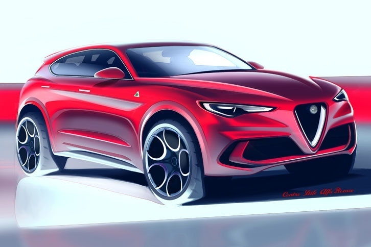 アルファ・ロメオ・ステルヴィオ（デザインスケッチ）