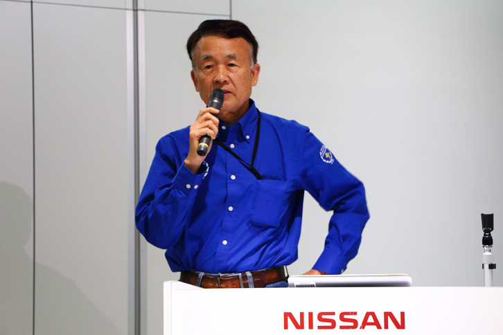 現役当時の「スカイラインGTS-R ETC」に触れたことがあるという、日産OBの日置和夫氏。