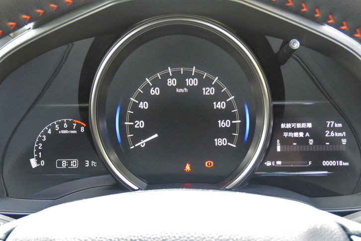 ホンダ・フィットRS Honda SENSING（メーター）