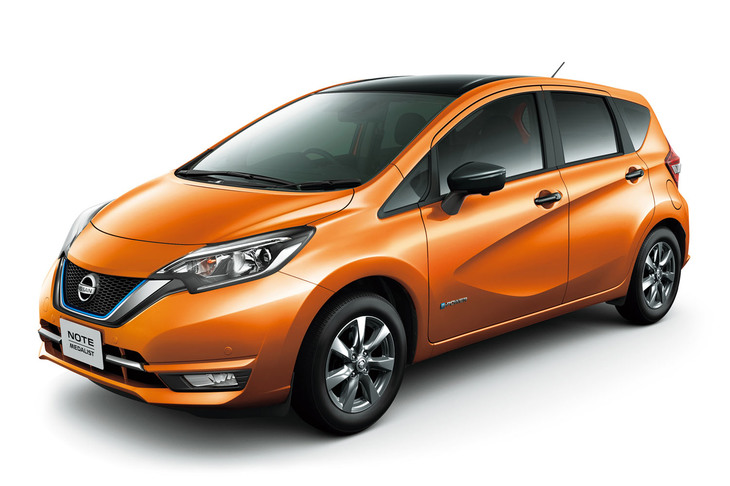 2018年前半（1～6月）に国内で最も売れた乗用車は「日産ノート」（写真）。シリーズハイブリッドシステムを搭載する「ノートe-POWER」がセールスを押し上げた。