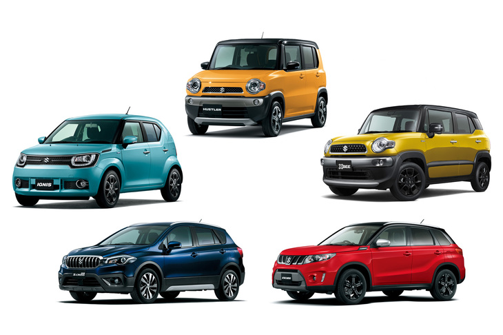 軽自動車、小型車のイメージが強いスズキは、実は日本メーカー屈指の“SUV大国”という一面も持ち合わせており、そのラインナップは「ジムニー／ジムニーシエラ」も含めると、実に7車種にものぼる。
