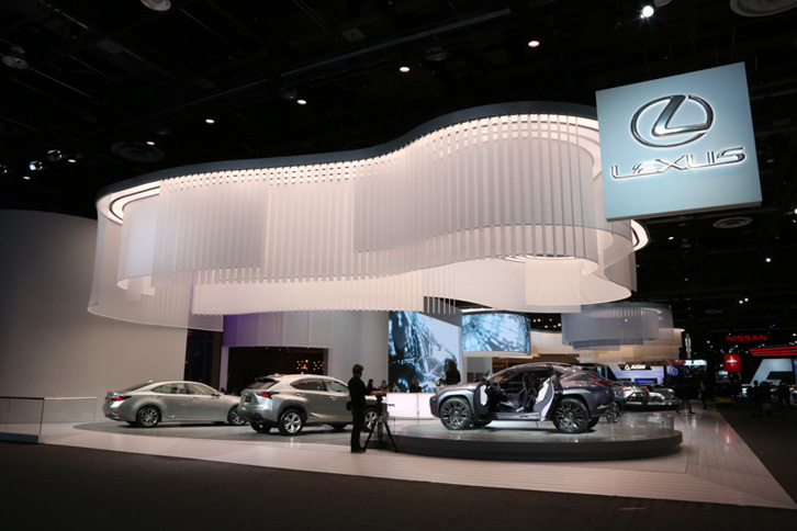 レクサスブースの様子。