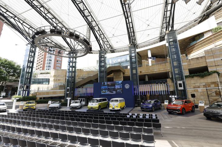 「フォルクスワーゲン・ブランドエキシビション」の会場に展示された車両。