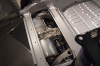 後輪の間に設置される駆動用モーター。