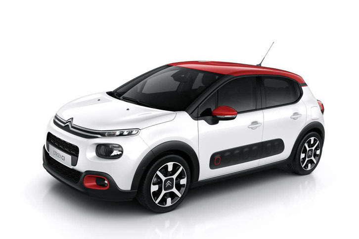 日本では2017年夏に発売予定の新型「シトロエンC3」。「Ｃ4カクタス」ゆずりの個性的なスタイリングで注目を集めそう。