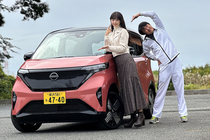 自動車専門誌『カートップ』で「日産サクラ」を取材したときのひとコマ。コンパクトで安価なご近所用EVを、自宅の普通充電のみで使うという運用にサクラはピッタリだ。