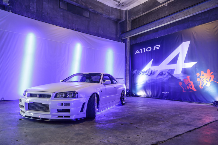 「A110 R」発表会場の様子。