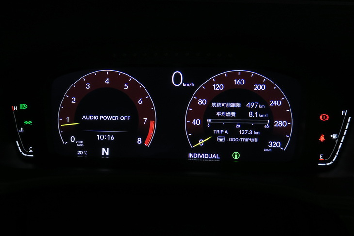 ホンダ・シビック タイプR（液晶メーター）