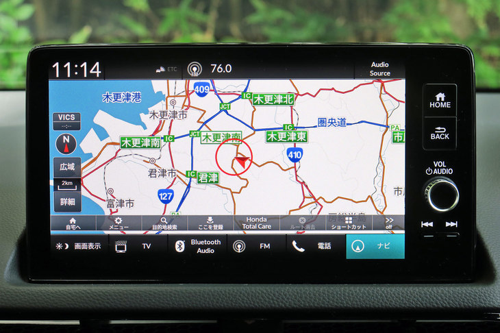 ホンダ・シビックEX（ナビゲーションシステム）