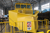 TMC200型軌道モーターカー。小坂鉄道のものは積雪地帯用に除雪用の排雪板を装備している。