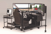 ホンダが2021年4月に発売した、最新のドライビングシミュレーター。実際にホンダ車に装備されているシートやステアリングホイール、セレクトレバーなどが用いられている。