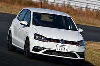 「ゴルフGTI」の弟分にあたるコンパクト・ホットハッチ「ポロGTI」。今回の袖ヶ浦における計測タイムは、4台中の4番手。
