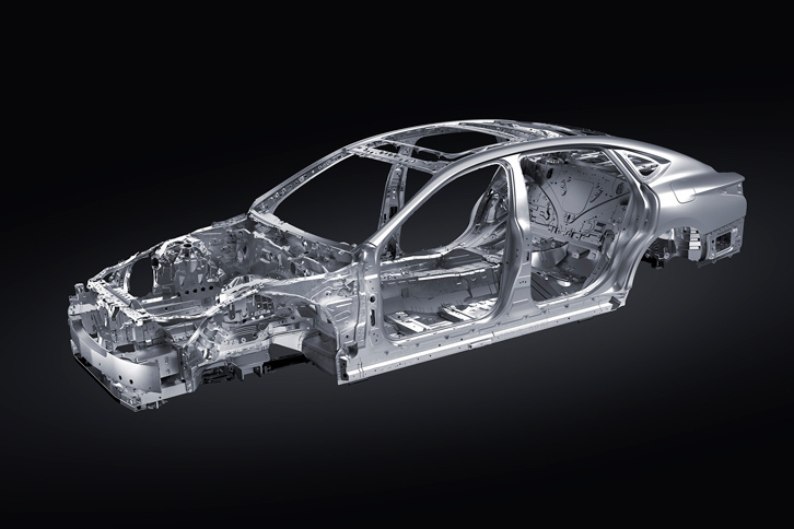 レクサスLS500（車両骨格）