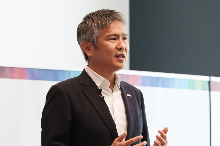 ボッシュ日本法人の松村宗夫取締役副社長。