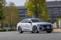 試乗した「Q8スポーツバック55 e-tronクワトロSライン」は前後のモーターからシステム出力408PSを発生。これはQ8を名乗る前と変わらない。