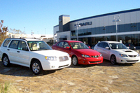 こちらはスバル北米仕様車の面々。