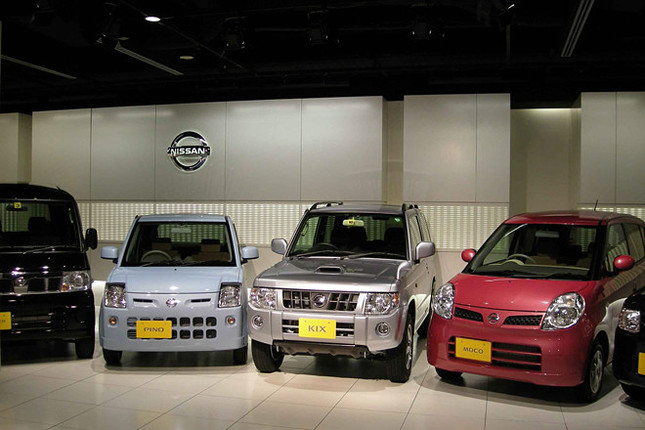 日産の軽勢ぞろい。KIX（キックス）発表会で。