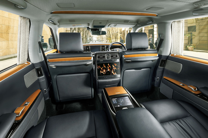 11.6インチのモニターを採用したリアエンターテインメントシステム。