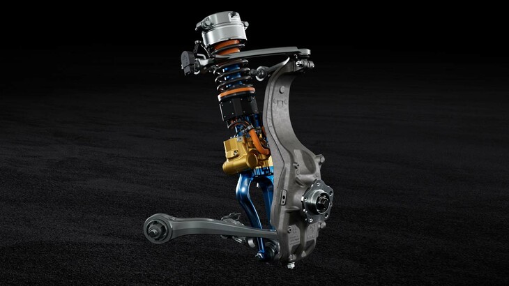 フェラーリ・プロサングエ（新開発の電子制御サスペンション）