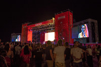 イベントではワークスチームのライダーやスタッフによるトークセッション、ライブコンサートなども催された。