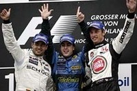 【F1 2005】第12戦ドイツGP、アロンソ6勝目、ライコネンまた不運に見舞われリタイア