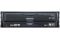 本体は1DINサイズのブラック仕様。下段に20GBのハードディスク、上段はDVDビデオなどがかけられるプレーヤー部がある。