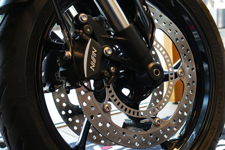 トライアンフ・トライデント660（フロントブレーキ）