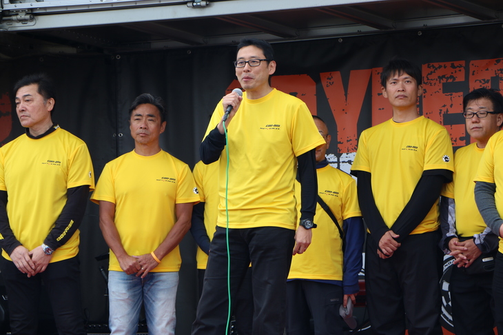 イベントであいさつに立ったBRPジャパンの佐藤 毅（さとう つよし）代表取締役。