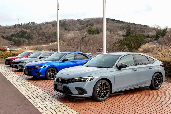 現在は北米市場が主力となっている「シビック」。限定販売の「タイプR」などを除くと2011年から2017年まで日本では販売されていなかった。